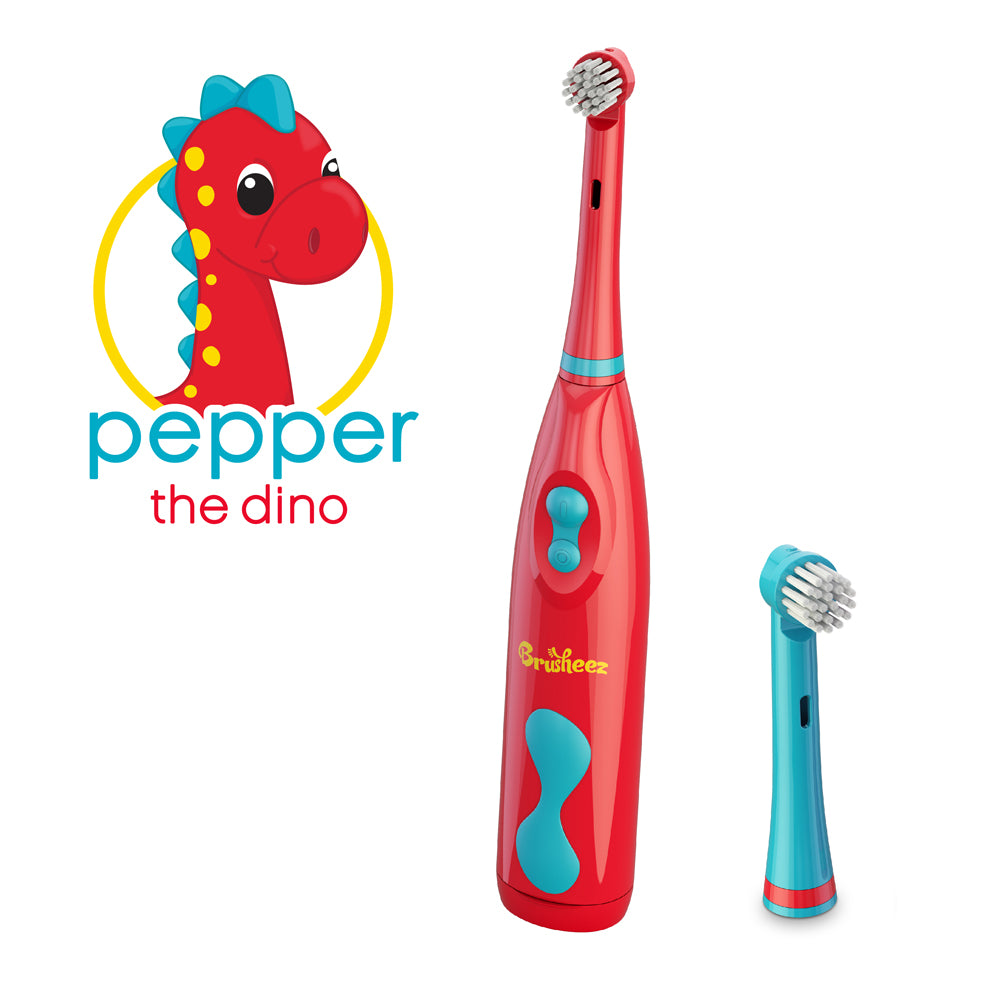 Brusheez Replacement Brush Heads 2 Pack - Pepper the Dino