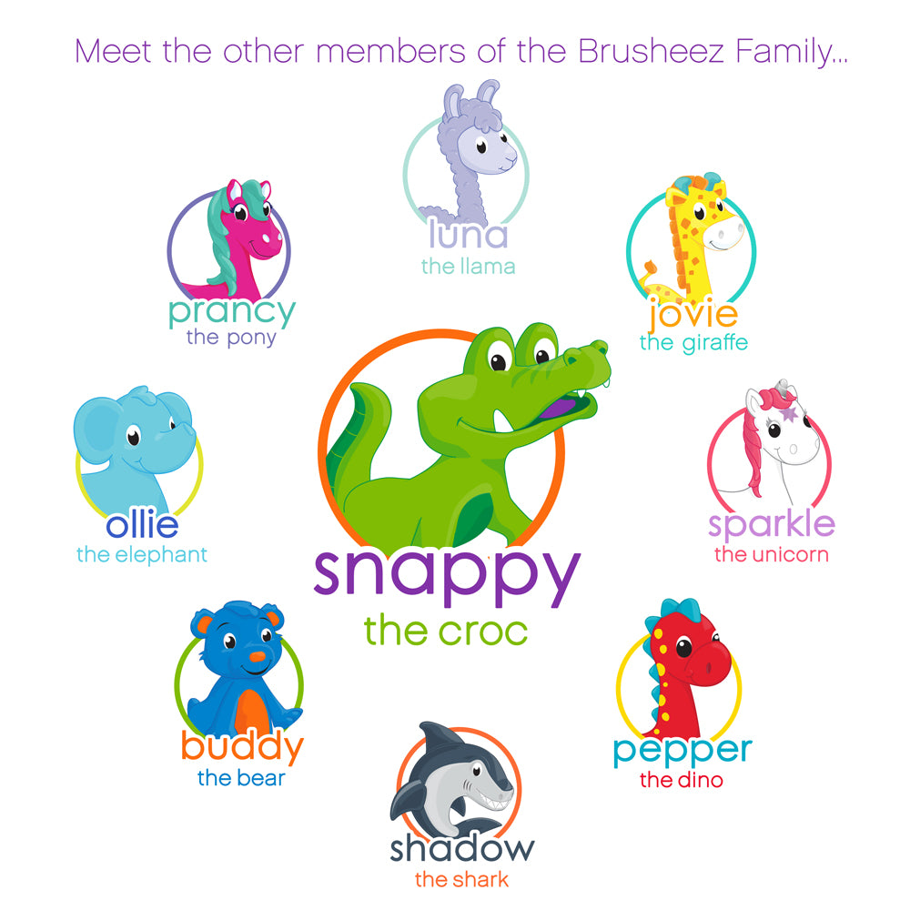 Brusheez Replacement Brush Heads 2 Pack - Snappy the Croc