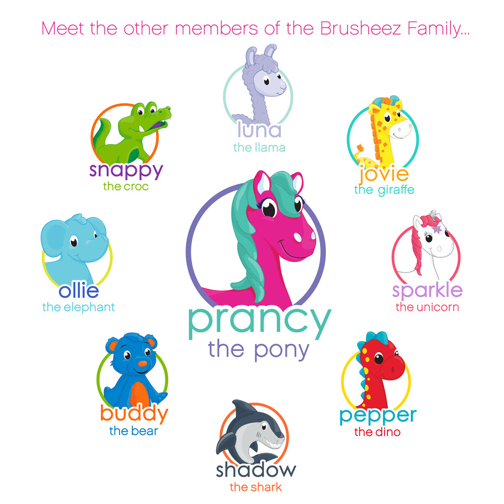 Brusheez Replacement Brush Heads 2 Pack - Prancy the Pony