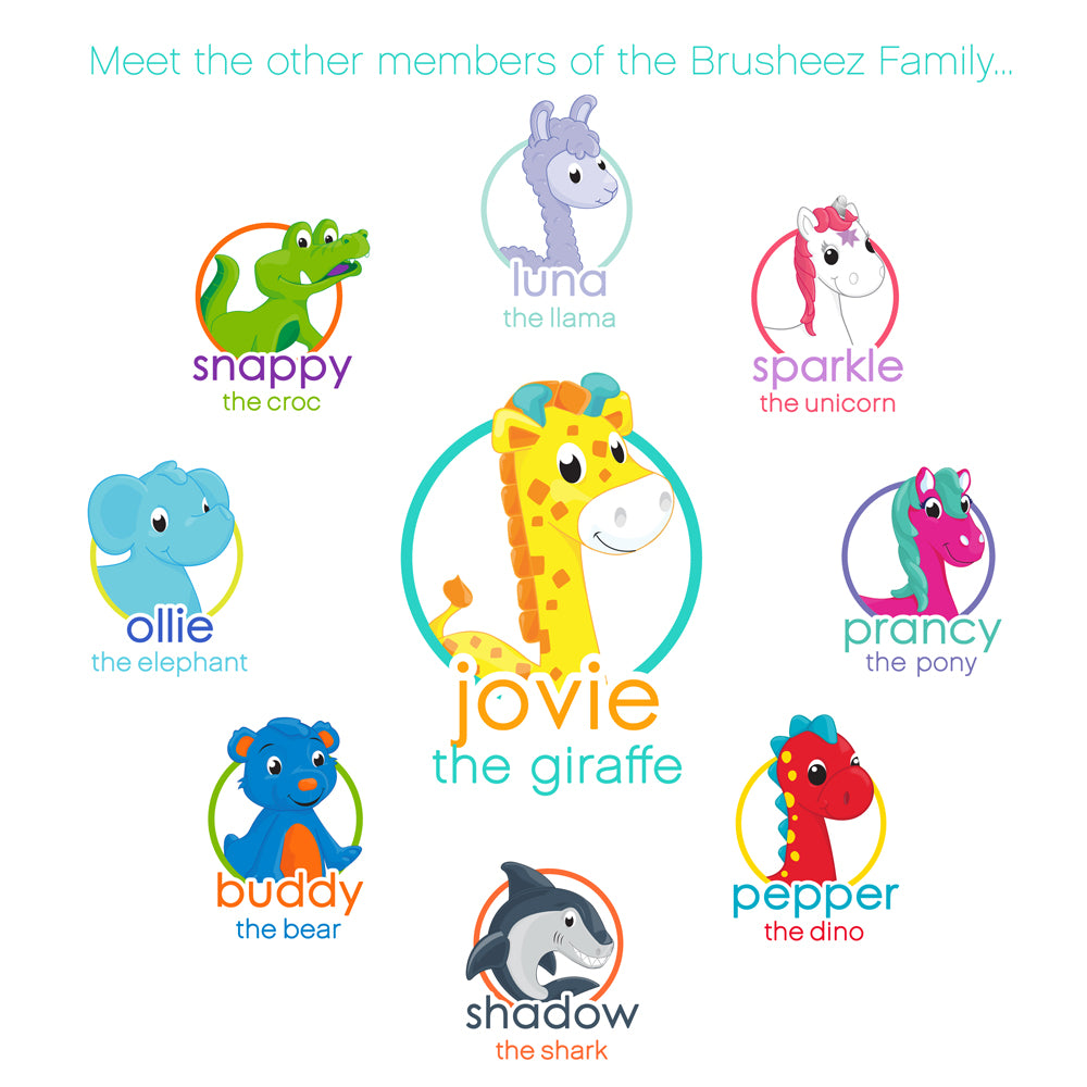 Brusheez Replacement Brush Heads 2 Pack - Jovie the Giraffe